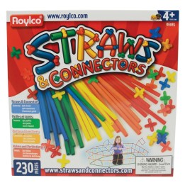 Roylco® Straws & Connector Set, 230 Pieces