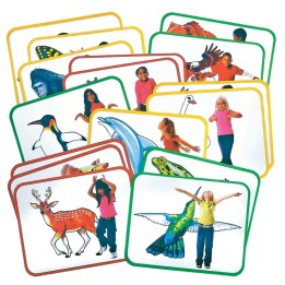 Roylco® Body Poetry: Animal Action Cards, Pack of 16