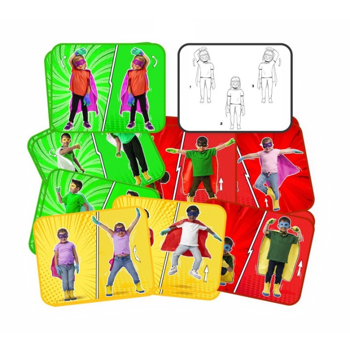Roylco® Super Hero Exercise Cards, Set of 16