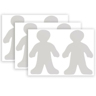 Roylco® Wee Kid Fingerpaint Paper Shape, 7-1/2" x 12", 36 Per Pack, 3 Packs