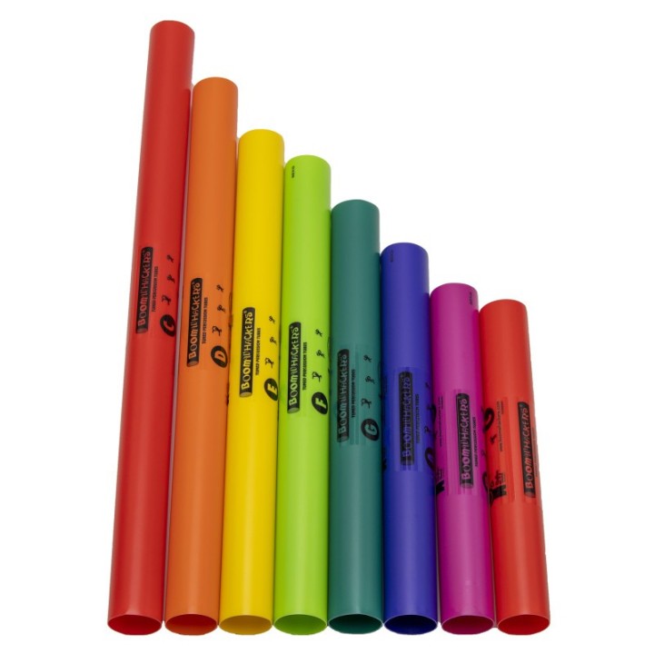 Rhythm Band Instruments Boomwhackers Percussion Tubes 8-Note C Major Diatonic Set
