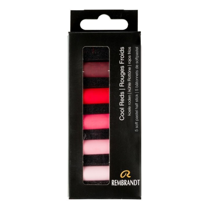 Rembrandt Soft Pastels Micro Sets, 5 Half Sticks, Cool Reds