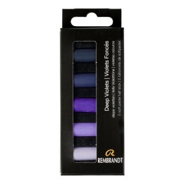 Rembrandt Soft Pastels Micro Sets, 5 Half Sticks, Deep Violets