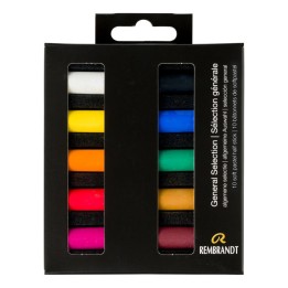 Rembrandt Soft Pastel Micro Sets, 10 Half Sticks, General Selection