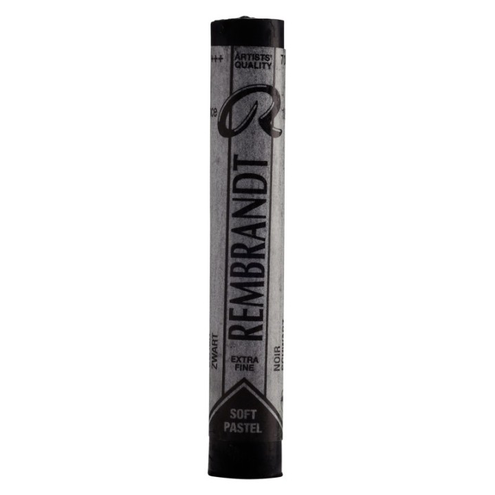 Rembrandt Soft Pastel Single Color Set, Black (700.5), 5 Full Sticks