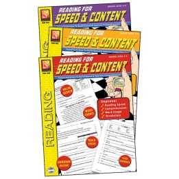 Remedia Publications Reading for Speed & Content 3-Book Set