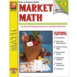 Remedia Publications Market Math for Beginners Book, Grades 3-6