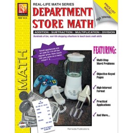 Remedia Publications Department Store Math Activity Book, Grades 4-8