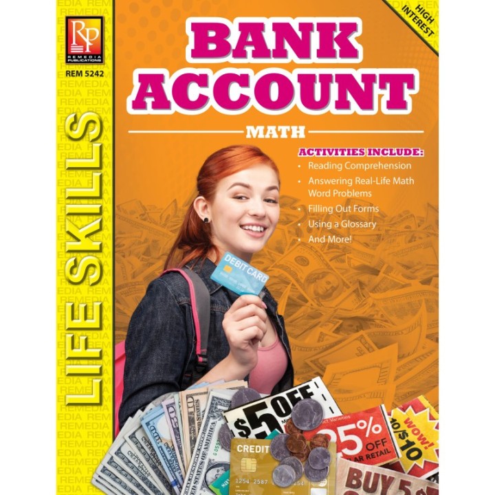 Remedia Publications Bank Account Math: Life Skills Math Series