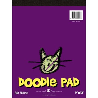 Roaring Spring Paper Products Kid's Doodle Pad, 9" x 12", 80 Sheets