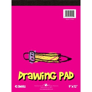 Roaring Spring Paper Products Kid's Drawing Pad, 9" x 12", 40 Sheets