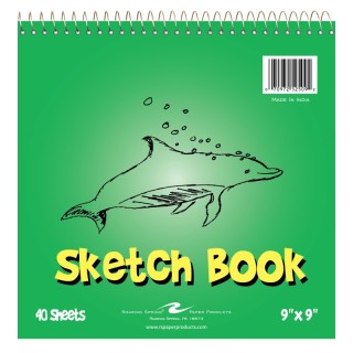 Roaring Spring Paper Products Kid's Sketch Book, 9" x 9", 40 Sheets