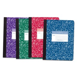 Roaring Spring Paper Products Marble Composition Book, Assorted Colors, 1 Book