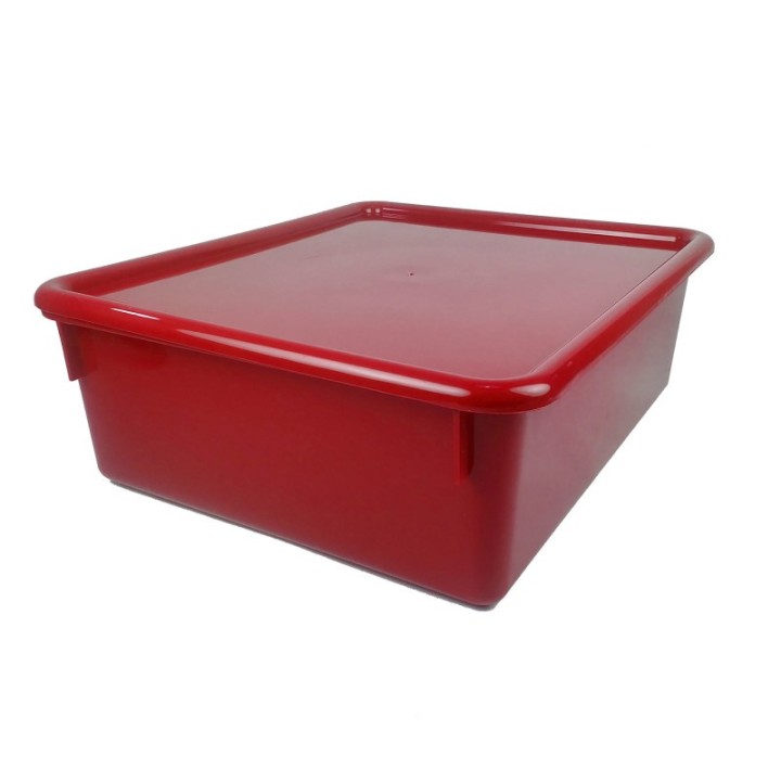 Romanoff Double Stowaway® Tray with Lid, Red