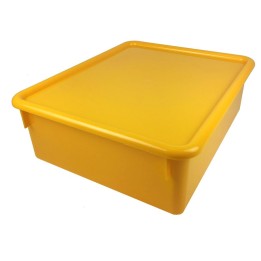 Romanoff Double Stowaway® Tray with Lid, Yellow
