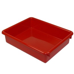 Romanoff Stowaway® 3" Letter Tray no Lid, Red
