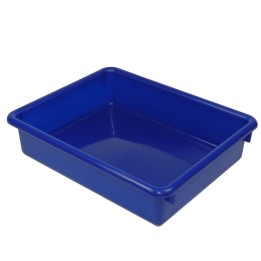 Romanoff Stowaway® 3" Letter Tray no Lid, Blue