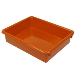 Romanoff Stowaway® 3" Letter Tray no Lid, Orange