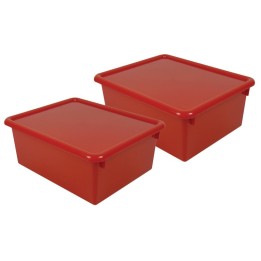Romanoff Stowaway® 5" Letter Box with Lid, Red, Pack of 2