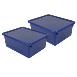 Romanoff Stowaway® 5" Letter Box with Lid, Blue, Pack of 2