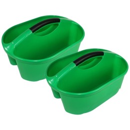 Romanoff Classroom Caddy, Green, Pack of 2