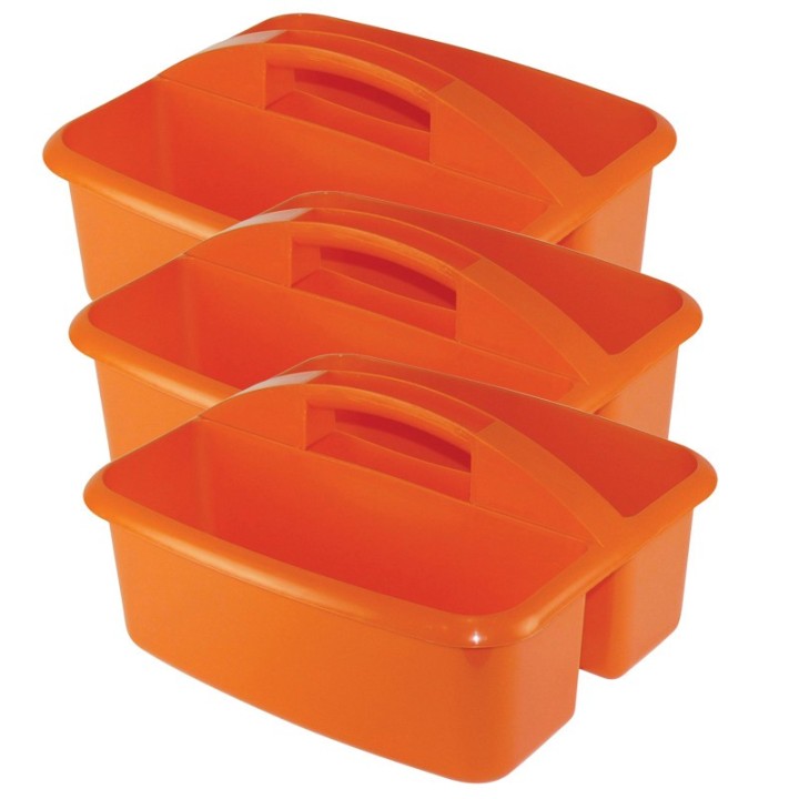 Romanoff Large Utility Caddy, Orange, Pack of 3