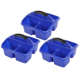 Romanoff Deluxe Small Utility Caddy, Blue, Pack of 3
