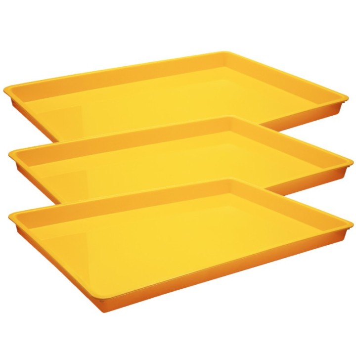 Romanoff Large Creativitray®, Yellow, Pack of 3
