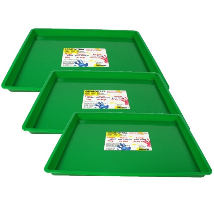 Romanoff Large Creativitray®, Green, Pack of 3