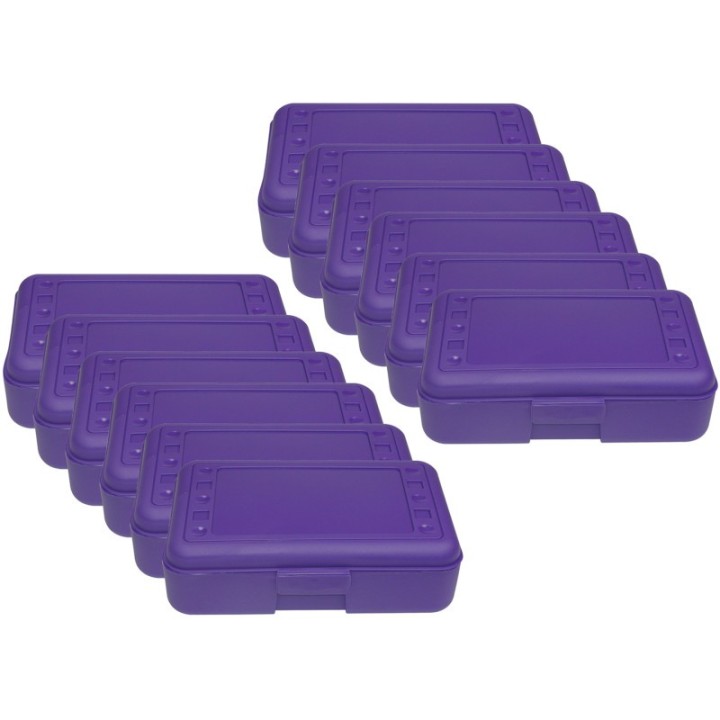 Romanoff Pencil Box, Purple, Pack of 12