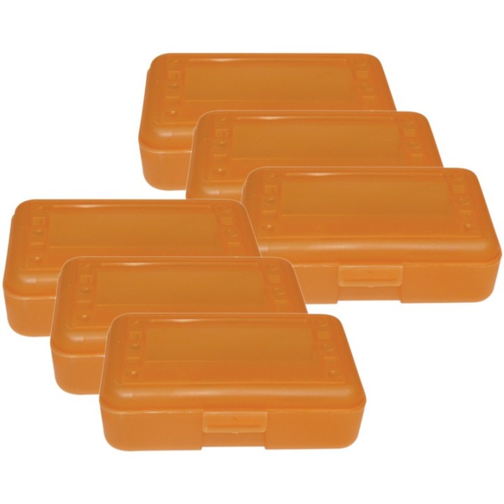 Romanoff Pencil Box, Tangerine, Pack of 12