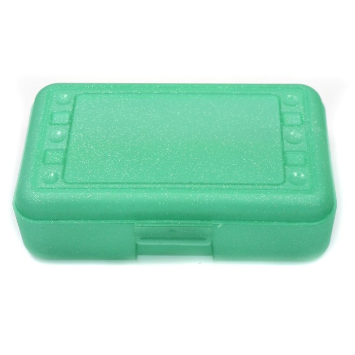 Romanoff Pencil Box, Lime Sparkle