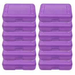 Romanoff Pencil Box, Purple Sparkle, Pack of 12