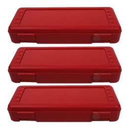 Romanoff Ruler Box, Red, Pack of 3