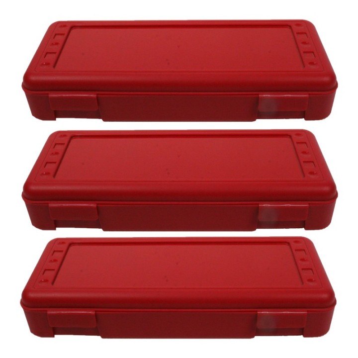 Romanoff Ruler Box, Red, Pack of 3