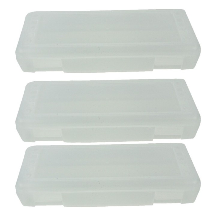 Romanoff Ruler Box, Clear, Pack of 3