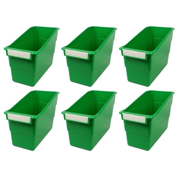 Romanoff Tattle® Shelf File, Green, Pack of 6
