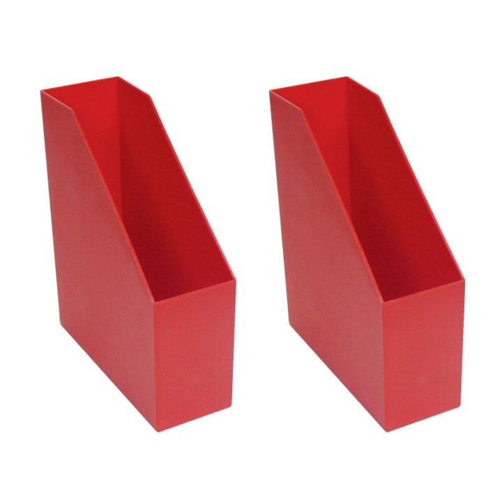 Romanoff Magazine File, Red, Pack of 2