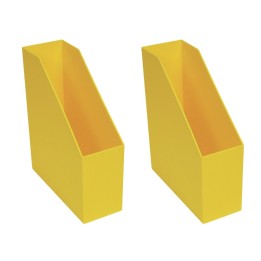 Romanoff Magazine File, Yellow, Pack of 2
