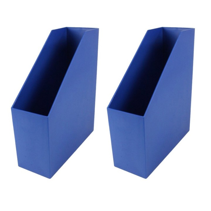 Romanoff Magazine File, Blue, Pack of 2