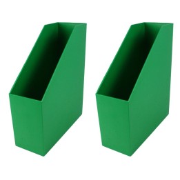 Romanoff Magazine File, Green, Pack of 2