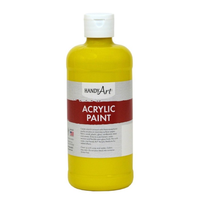 Handy Art® Acrylic Paint 16 oz, Chrome Yellow