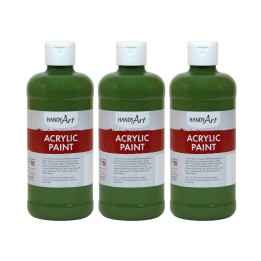 Handy Art® Acrylic Paint 16 oz, Green Oxide, Pack of 3