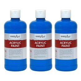 Handy Art® Acrylic Paint 16 oz, Cobalt Blue, Pack of 3