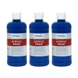 Handy Art® Acrylic Paint 16 oz, Ultra Blue, Pack of 3