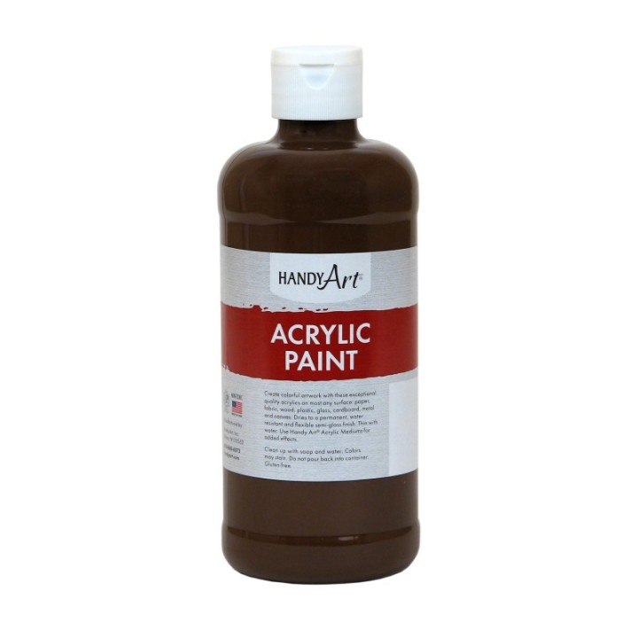 Handy Art® Acrylic Paint 16 oz, Burnt Umber