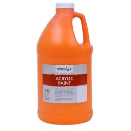 Handy Art® Acrylic Paint Half Gallon, Chrome Orange