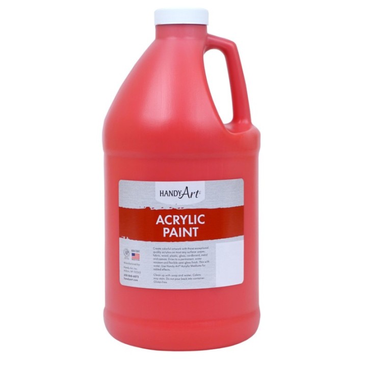 Handy Art® Acrylic Paint Half Gallon, Vermilion