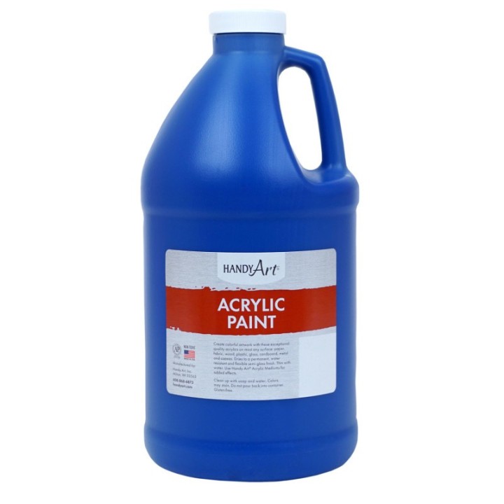 Handy Art® Acrylic Paint Half Gallon, Ultra Blue