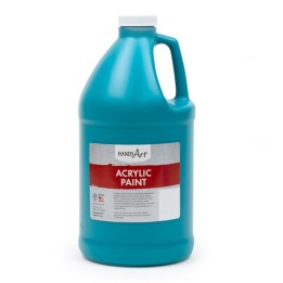 Handy Art® Acrylic Paint Half Gallon, Turquoise